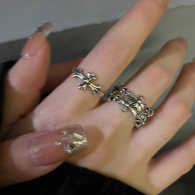 Chrome ring set