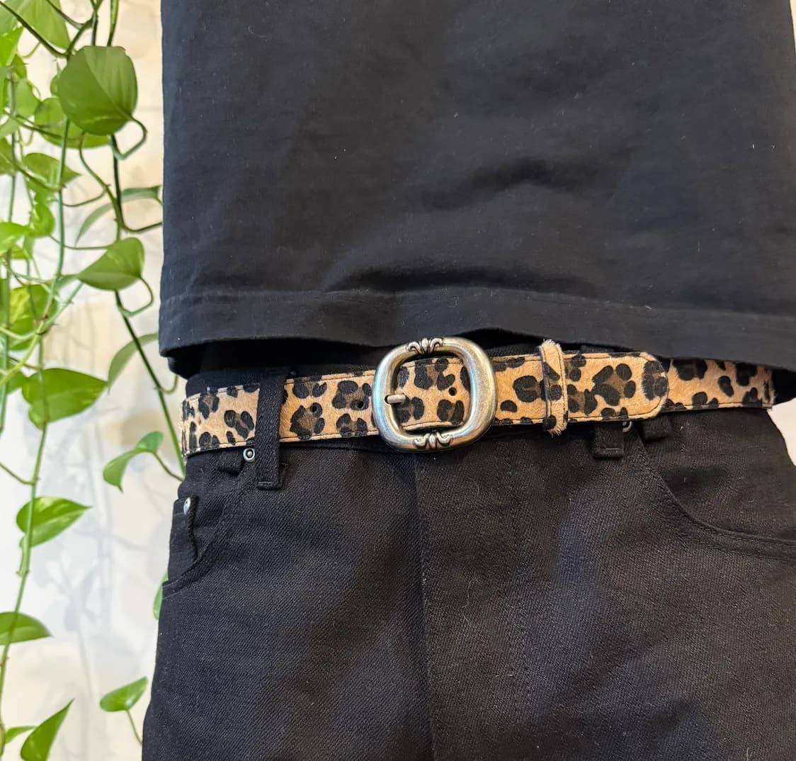 Gunslinger Leopard Print Belt